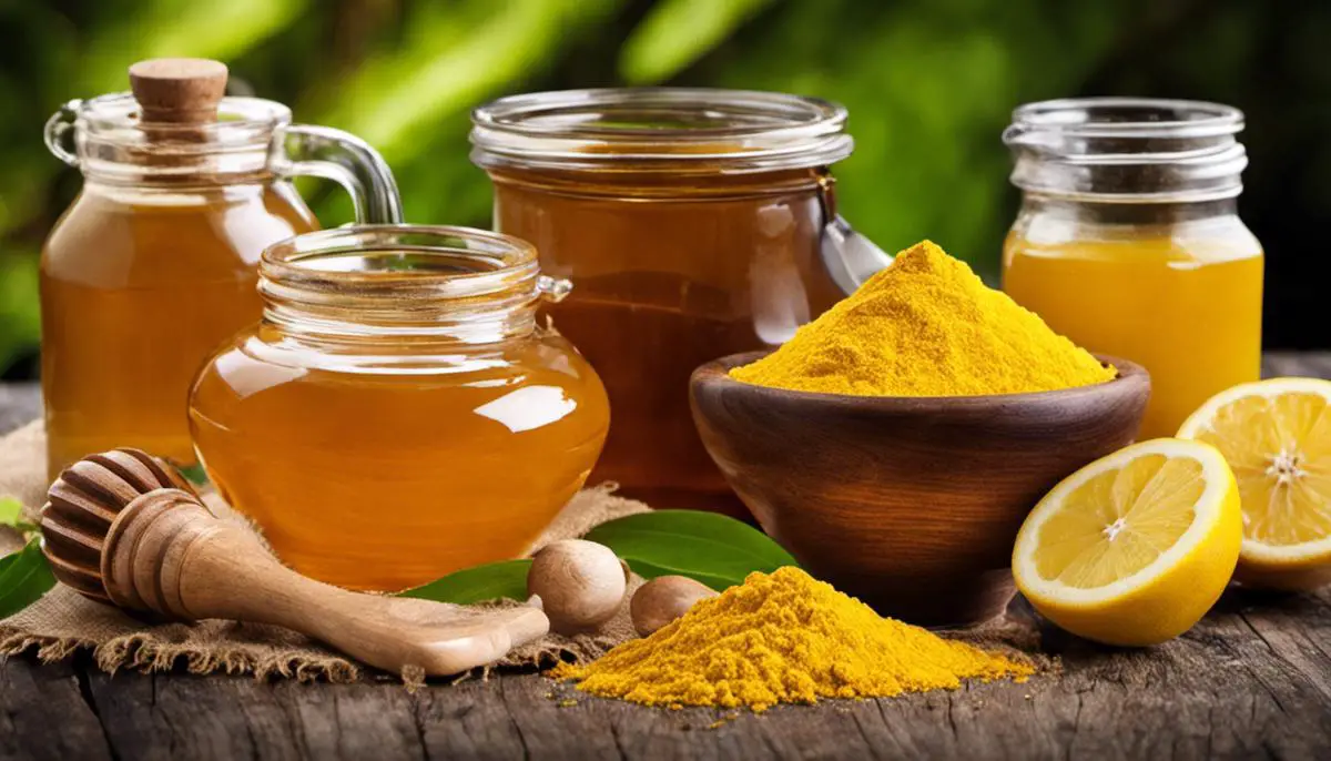 Various natural remedies for skin whitening, such as turmeric, lemon juice, honey, and gram flour.